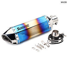 Ауспух AKRAPOVIC спортно гърне за мотор 370 мм, многоцветен - Mt28